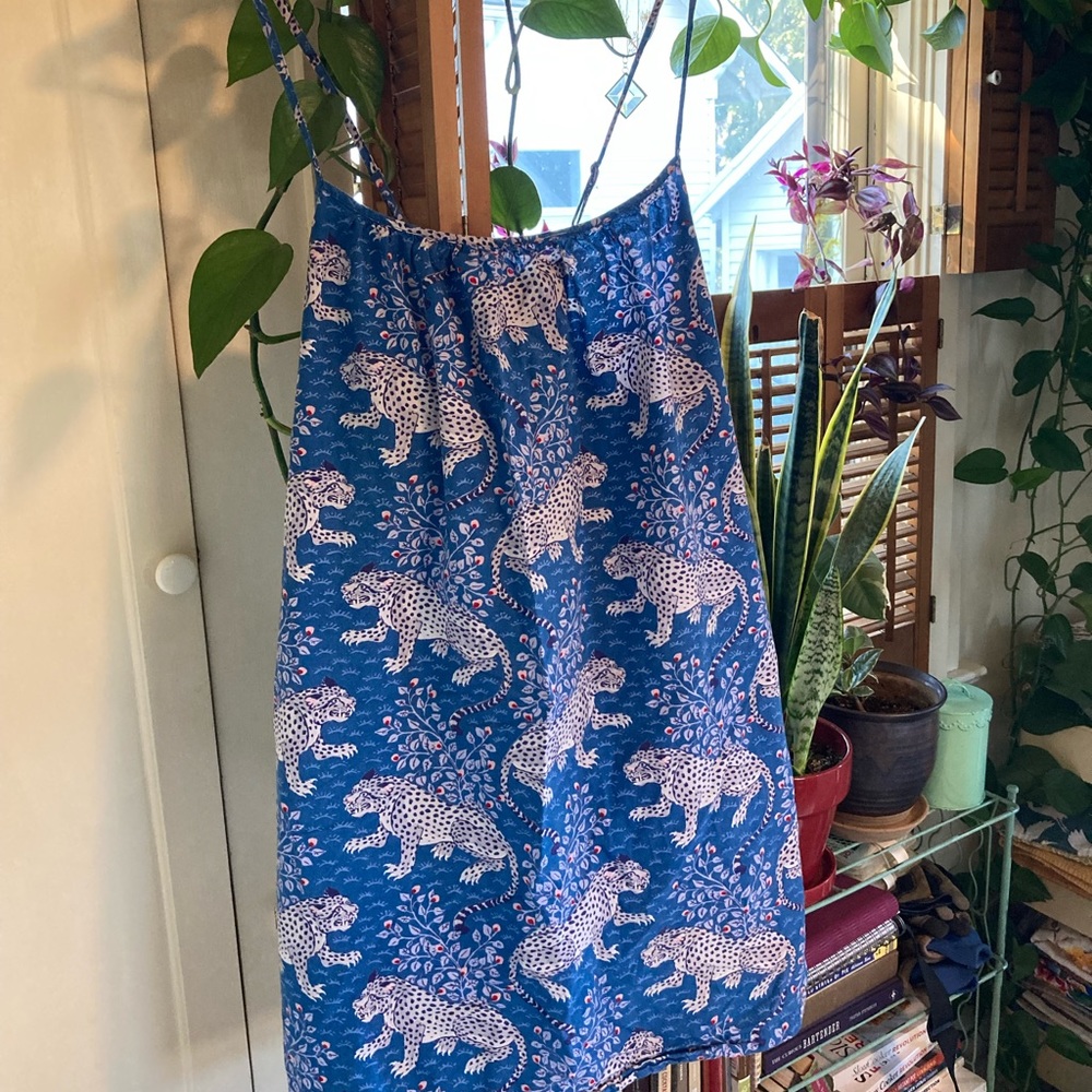 Printfresh Cotton Nightie Blue Bagheera 3x